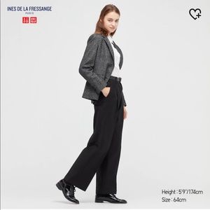 UNIQLO IDLF Ines cotton wide pants